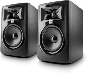 9. JBL 305P MkII 5" 2-Way Active Powered Studio Monitors Speakers